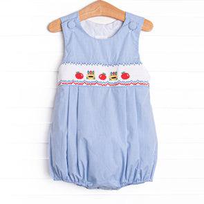Color Box Cutie Smocked Bubble, Blue