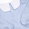 Pinstripe Prep Ruffle Pant Set, Blue