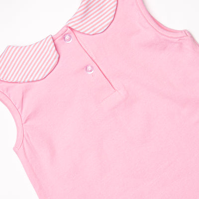 Sailboat Seas Ruffle Short Set, Pink
