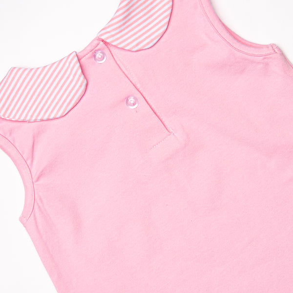 Sailboat Seas Ruffle Short Set, Pink