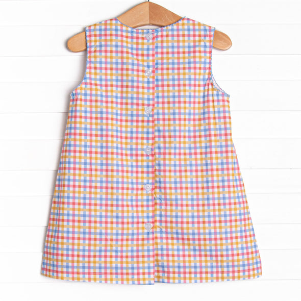 Under the Big Top Applique Dress, Blue