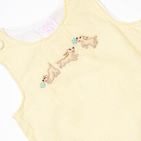 Go Fetch Applique Jon Jon, Yellow