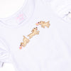 Go Fetch Applique Ruffle Short Set, Yellow