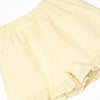 Go Fetch Applique Ruffle Short Set, Yellow