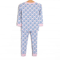 Bluebell and Bloom Bamboo Pajama Set, Blue