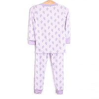 Tossing Tulips Bamboo Pajama Set, Purple
