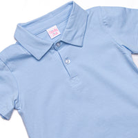 Safari Summer Polo Short Set, Blue