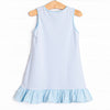 Teacher's Pet Applique Dress, Blue