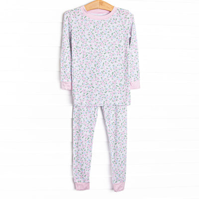 Buttercup Blooms Bamboo Pajama Set, Pink