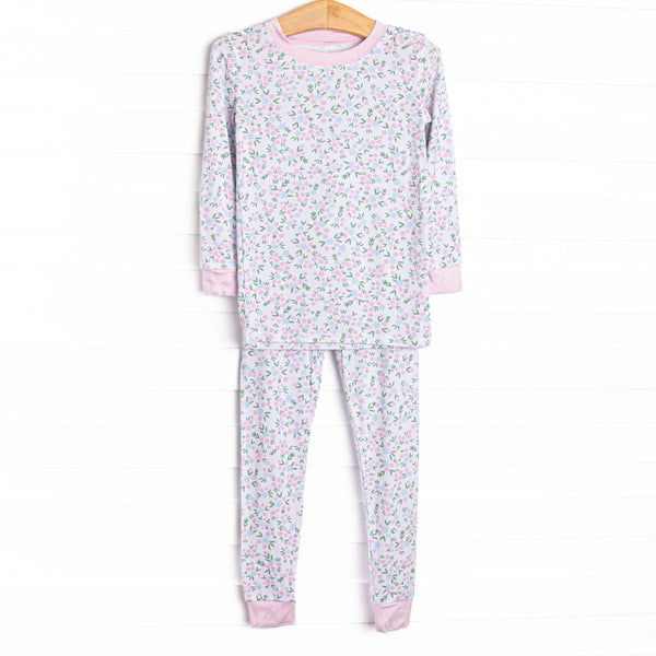 Buttercup Blooms Bamboo Pajama Set, Pink