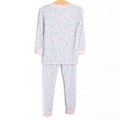 Buttercup Blooms Bamboo Pajama Set, Pink