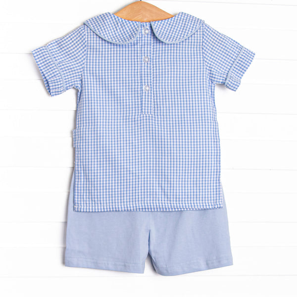 Summer Sky Blue Short Set, Blue