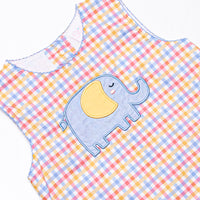 Under the Big Top Applique Dress, Blue
