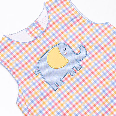 Under the Big Top Applique Dress, Blue