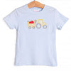 Planting Knowledge Applique Top, Blue