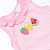 Spring Snacks Applique Bubble, Pink