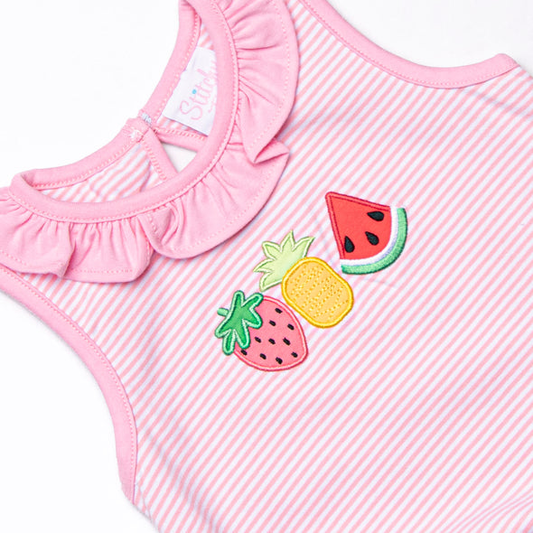 Spring Snacks Applique Bubble, Pink
