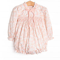 Crisp Autumn Air Smocked Bubble, Pink