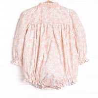 Crisp Autumn Air Smocked Bubble, Pink