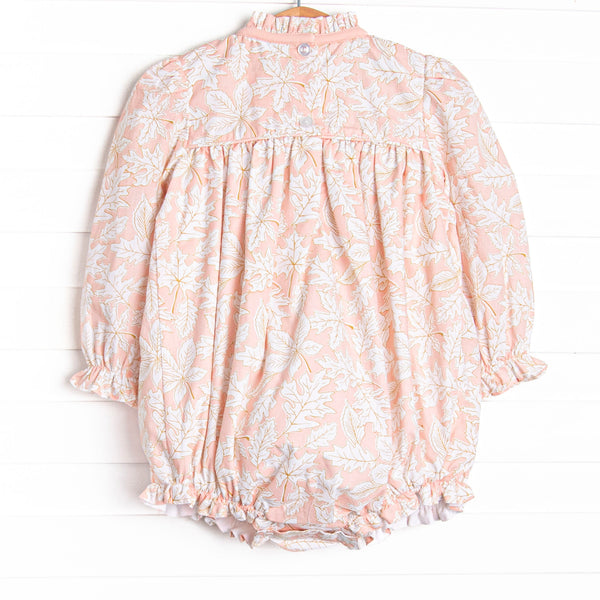 Crisp Autumn Air Smocked Bubble, Pink