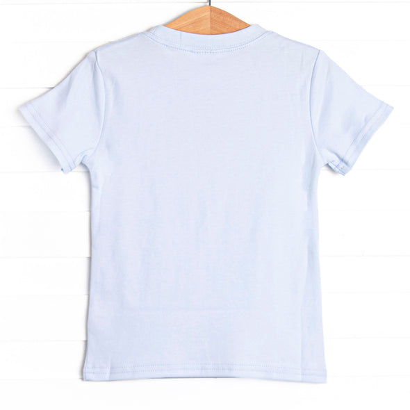 Planting Knowledge Applique Top, Blue