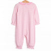 Pumpkin Pup Applique Ruffle Romper, Pink