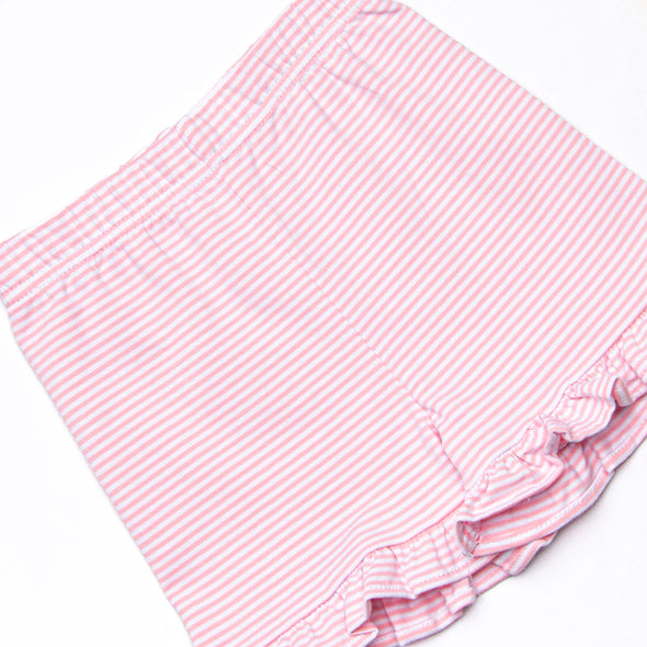 Spring Snacks Applique Short Set, Pink