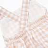 Jordan Check Dress, Tan Seersucker