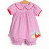 Making the Grade Applique Bloomer Set, Pink