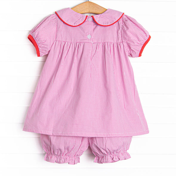 Making the Grade Applique Bloomer Set, Pink