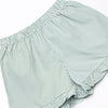 Bayside Boats Embroidered Ruffle Short Set, Green
