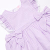 Lilac Lace Seersucker Short Set, Purple