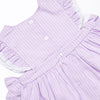 Lilac Lace Seersucker Short Set, Purple
