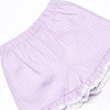 Lilac Lace Seersucker Short Set, Purple