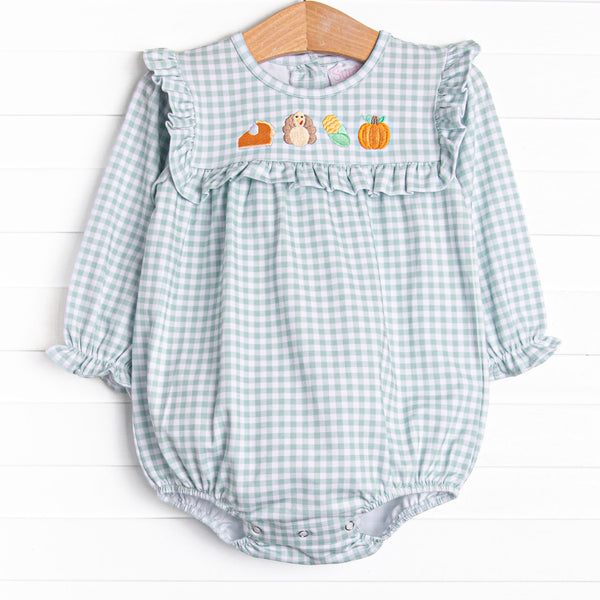 Thanksgiving Favorites Embroidered Bubble, Green