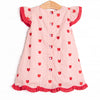 Grade School Gala Embroidered Dress, Pink