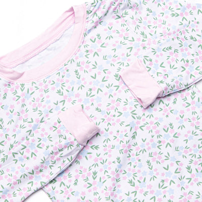 Buttercup Blooms Bamboo Pajama Set, Pink