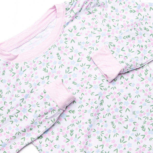 Buttercup Blooms Bamboo Pajama Set, Pink
