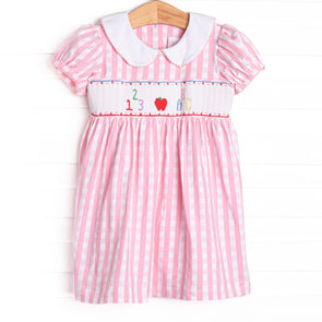 Easy As 1, 2, 3 Smocked Dress, Pink