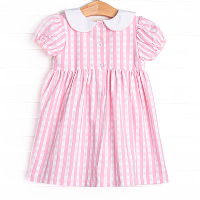 Easy As 1, 2, 3 Smocked Dress, Pink