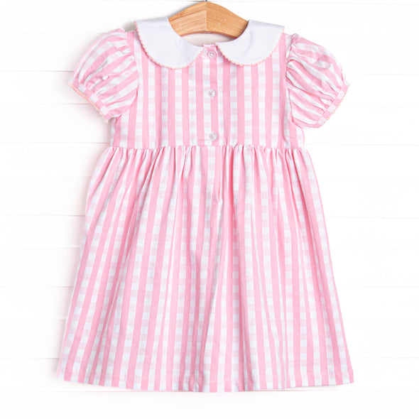 Easy As 1, 2, 3 Smocked Dress, Pink