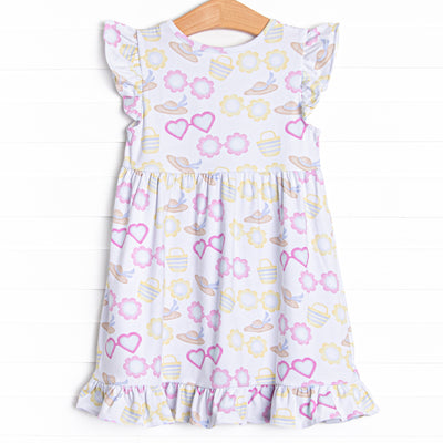 Sunny Day Shades Dress, Yellow