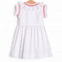 Simply Smart Smocked Dress, White