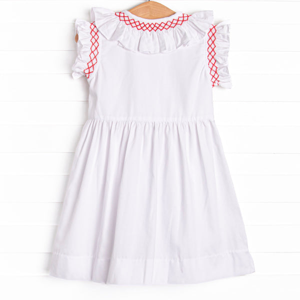 Simply Smart Smocked Dress, White