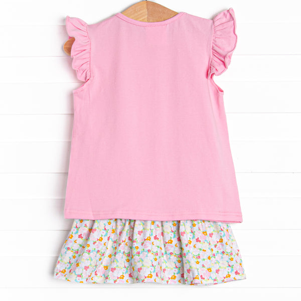 Sunnies and Shade Applique Skort Set, Pink