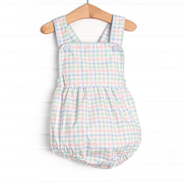 Paradise Plaid Sunsuit, Blue