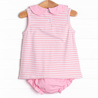 Pink Lady Lemon Applique Diaper Set, Pink