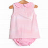 Pink Lady Lemon Applique Diaper Set, Pink