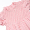 Schoolyard Scallops Applique Ruffle Short Set, Pink