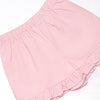 Schoolyard Scallops Applique Ruffle Short Set, Pink